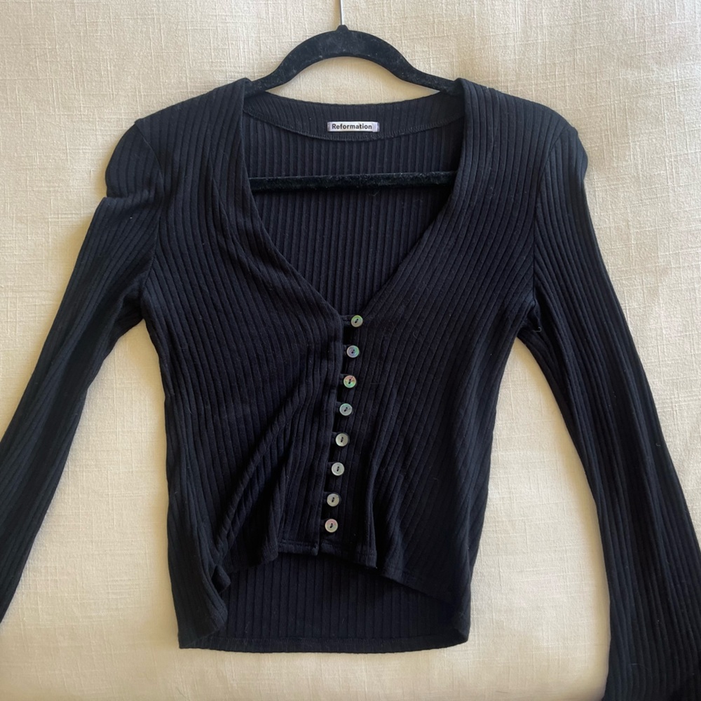 Reformation Gellar Knit Top